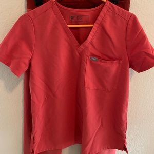 FIGS SET women's size small, orange scrub pant AND top